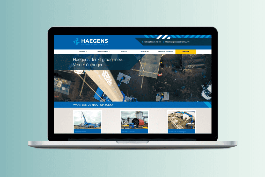 Haegens DOOR NOOR website